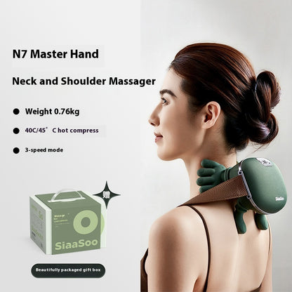 Wireless Neck & Shoulder Massager – Electric Back Kneading Massage Shawl