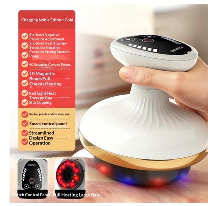 Electric Gua Sha Board Beauty Massager Cupping Device Electric Meridian Brush Home Abdominal Massage Gua Sha Board Massager