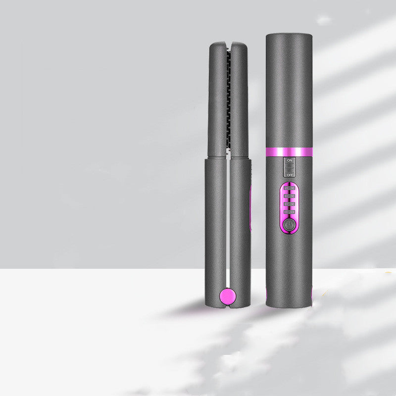 Mini Ceramic Hair Straightener – USB Rechargeable Wireless Flat Iron