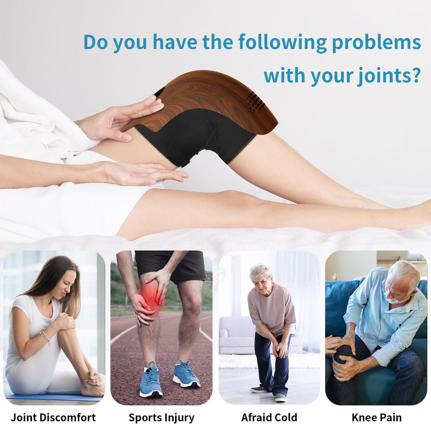Smart Knee Massager – Electric Infrared Heat & Vibration Therapy