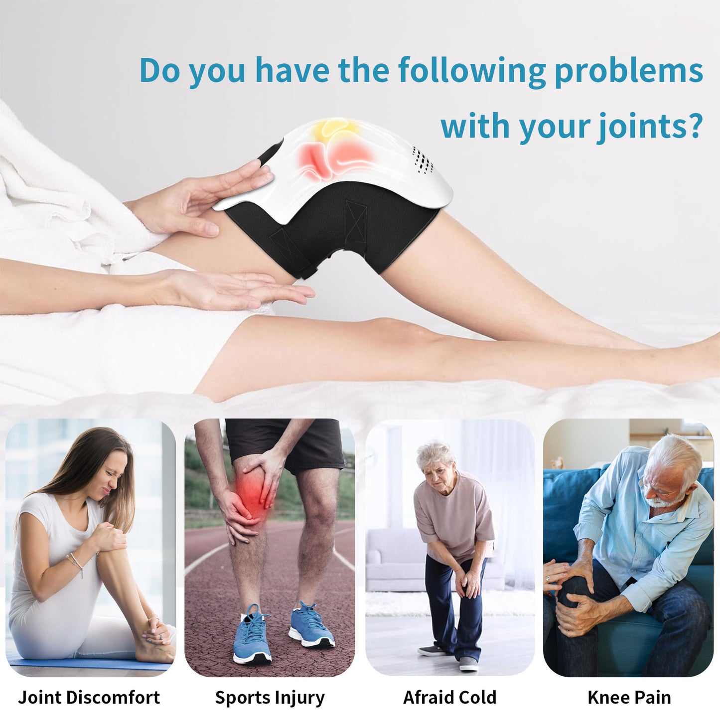 Smart Knee Massager – Electric Infrared Heat & Vibration Therapy